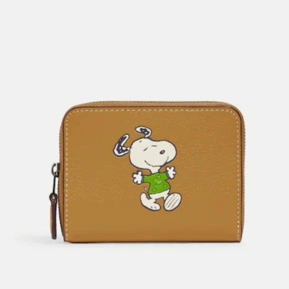 Coach Handbags - SOLD -NEW COACH X Peanuts Small Zip Around Wallet With Snoopy Walk Motif - CE869